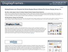 Tablet Screenshot of displayframes.com